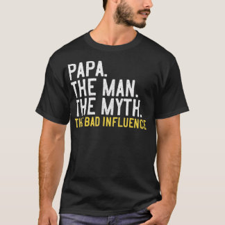 Camiseta Mens Dia de os pais Deu Ao Pai O Homem O Mito O Ba