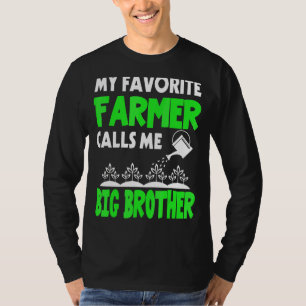 Camiseta Mens Dia de os pais Meu Agricultor Favorito Me Cha
