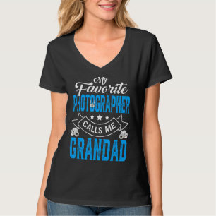 Camiseta Mens Dia de os pais Meu Fotógrafo Favorito Chama M