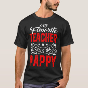 Camiseta Mens Dia de os pais Meu Professor Favorito Me Cham