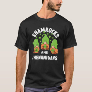 Camiseta Mens Dia de São Patrício Outfit Irish Gnomrocks