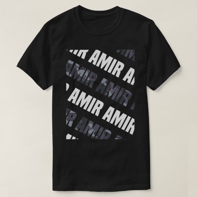 Camiseta Mens Diagonal Amir Pattern Design Gift Grey Camoue (Frente do Design)