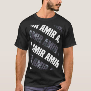 Camiseta Mens Diagonal Amir Pattern Design Gift Grey Camoue
