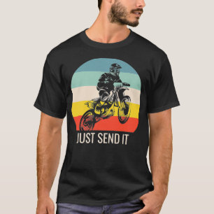 Camiseta Mens Dirt Bike, Motocross, Sunset Apenas Mande Ant