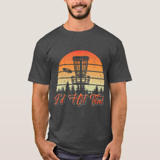 Camiseta Mens Disc Golf Eu Atingiria Aquela Engraçada Vinta