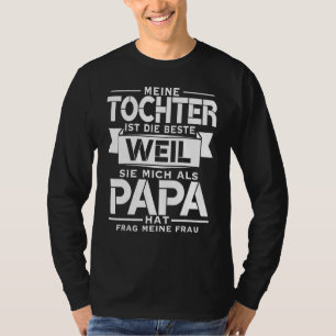 Camiseta Mens Dizendo Melhor Parceiro Da Filha Do Pai