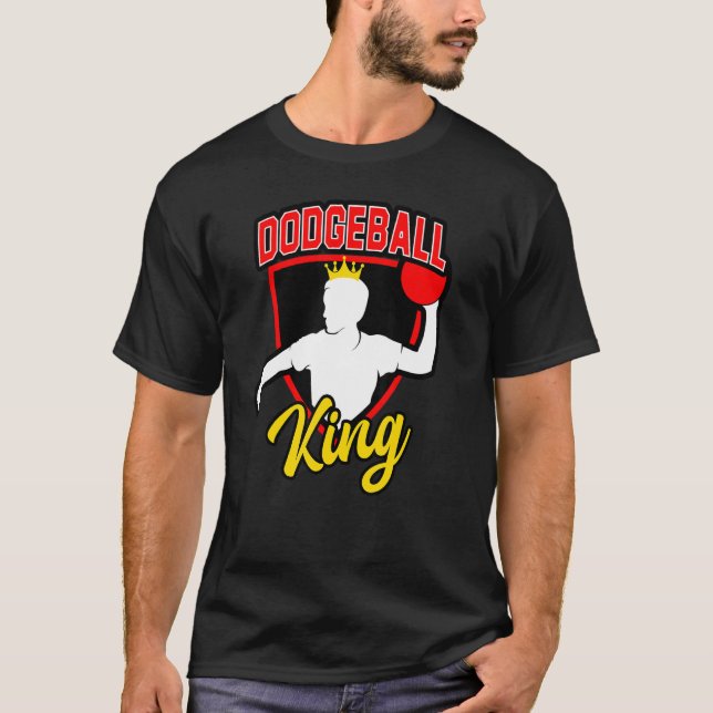 Camiseta Mens Dodgeball King for Dodgeball  and Dodgeball M (Frente)