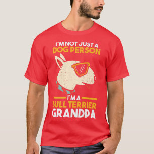 Camiseta Mens Dog Avô Bull Terrier Avô