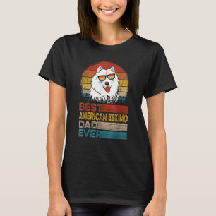 Camiseta Mens Dog Vintage Melhor Pai Eskimo Americano Evers