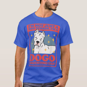 Camiseta Mens Dogo Argentino Pai Proprietário do Cachorro D