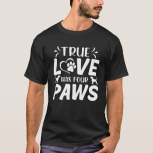Camiseta Mens Dogs Lover Citações - O Verdadeiro Amor Tem Q