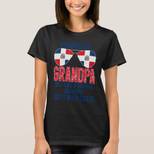 Camiseta Mens Dominicana Avô República Dominicana Bandeira