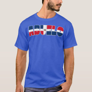 Camiseta Mens Dominicana Flag Abuelo Tee para o Vovô Hispân