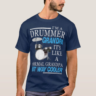 Camiseta Mens Drummer Vovô É Como Um Avô Normal