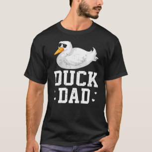 Camiseta Mens Duck Bird Retro Style Melhor Pai de Pato Pai