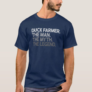 Camiseta Mens Duck Farmer Man The Myth Legend Gift