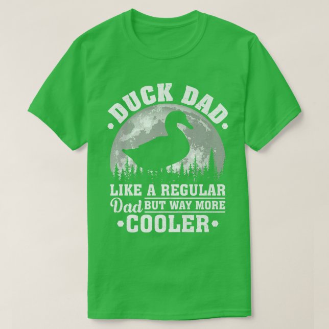 Camiseta Mens Duck Pai Como Um Pai Normal Engraçado Pai (Frente do Design)