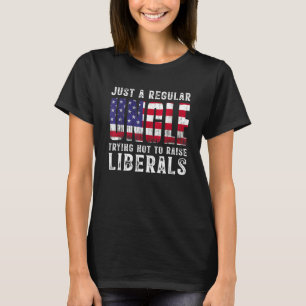 Camiseta Mens É Um Tio Orgulhoso Que Não Levantou Liberais