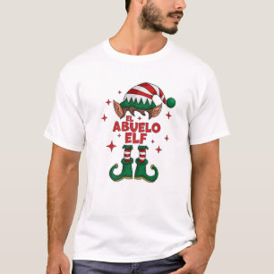 Camiseta Mens El Abuelo Elf - Vovô Elf Festa de Natal M