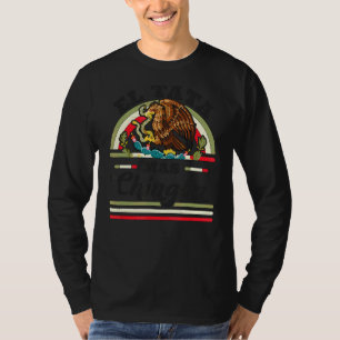 Camiseta Mens El Tata Mas Chingon Mexicano Flag Legal Pai P