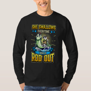 Camiseta Mens Ela Engole Toda Vez Que Eu Trago Meu Rod Fi