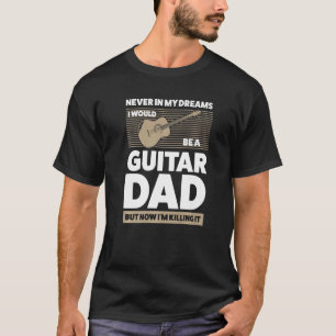 Camiseta Mens em meus sonhos Eu violaria corda de violão pa