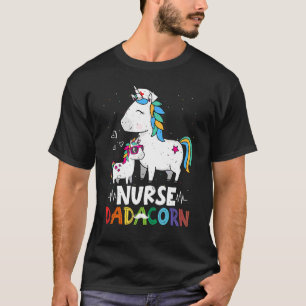 Camiseta Mens Enfermeira Dia de os pais do Unicórn - Assass