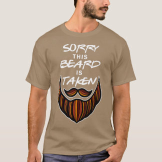 Camiseta Mens Engraçado Casal De Barba Desculpe A Barba Del