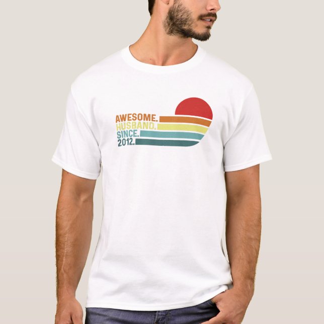 Camiseta Mens Engraçado Casamento vintage Aniversário (Frente)