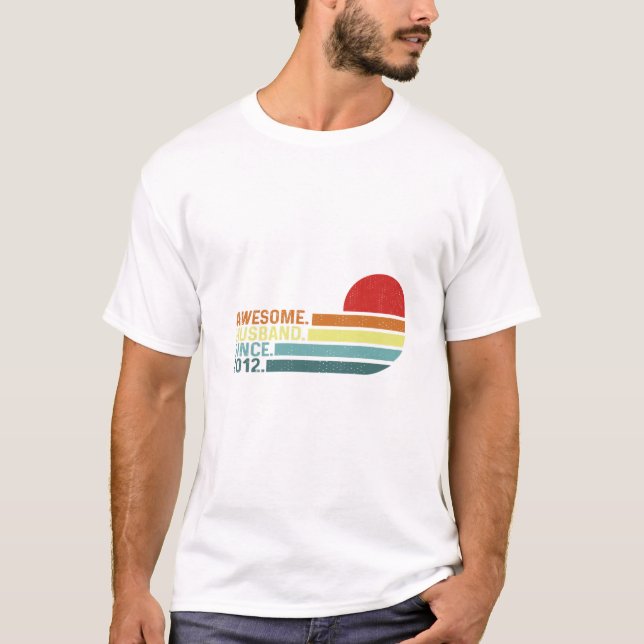 Camiseta Mens Engraçado Casamento vintage Aniversário (Frente)