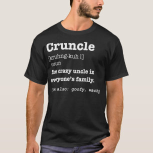 Camiseta Mens Engraçado Definição de Cruncle Presente para