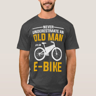 Camiseta Mens Engraçado, Design De Bike Elétrica,