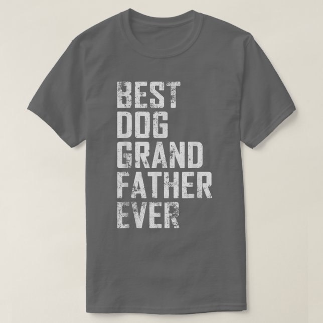Camiseta Mens Engraçado Dia do Pai Melhor Cachorro Avô Algu (Frente do Design)