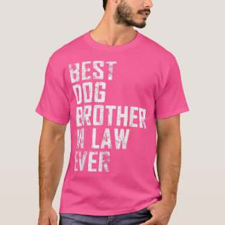 Camiseta Mens Engraçado Dia do Pai Melhor Irmão Cachorro De