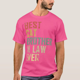 Camiseta Mens Engraçado Dia do Pai Melhor Irmão Gato De Dir