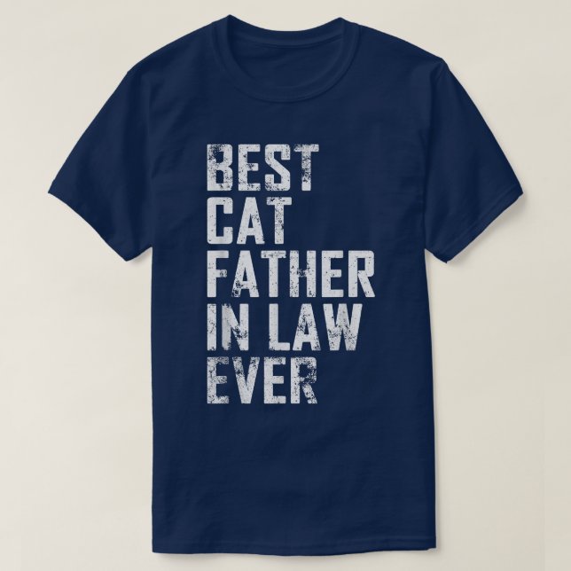 Camiseta Mens Engraçado Dia do Pai Melhor Pai Gato De Direi (Frente do Design)