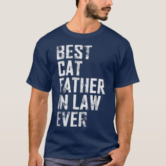 Camiseta Mens Engraçado Dia do Pai Melhor Pai Gato De Direi