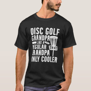 Camiseta Mens Engraçado Disco Frisbee Golf Vovô Disco Frolf