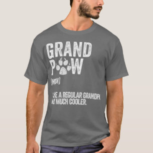 Camiseta Mens Engraçado, Melhor Cachorro Vovô, Retro.