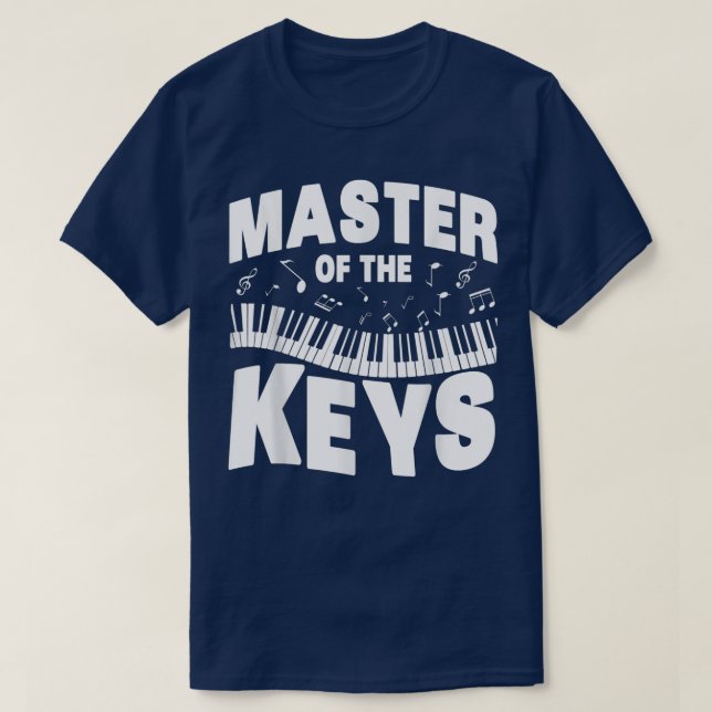 Camiseta Mens Engraçado Música Ao Longo Do Piano Mestre Das (Frente do Design)