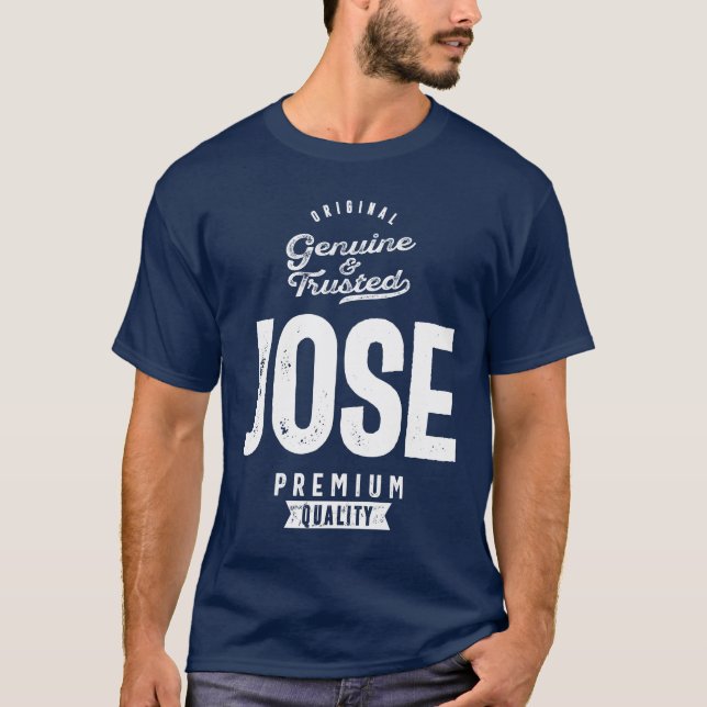 Camiseta Mens Engraçado Nome Personalizado José (Frente)
