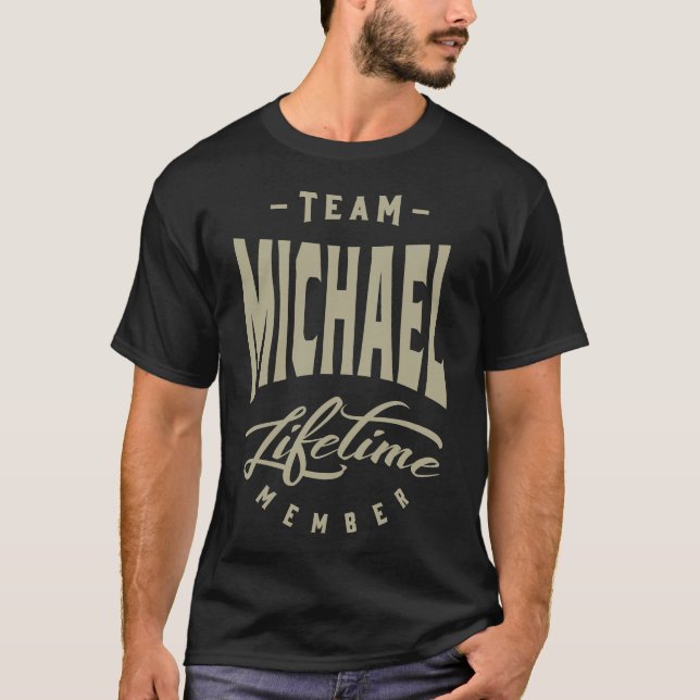Camiseta Mens Engraçado Nome Personalizado Michael (Frente)