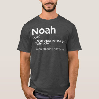 Camiseta Mens Engraçado Nome Personalizado Noah 
