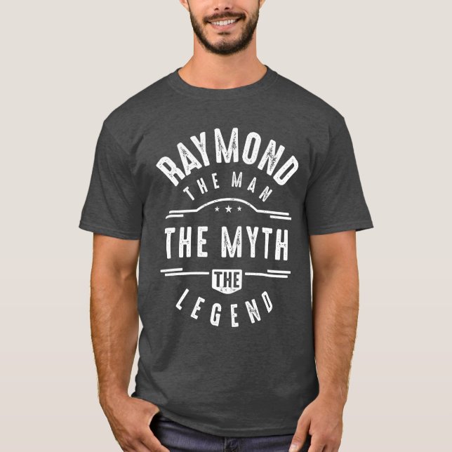 Camiseta Mens Engraçado Nome Personalizado Raymond (Frente)