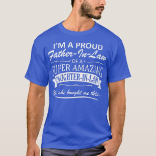 Camiseta Mens Engraçado Orgulhoso Pai do Pai de Direito Chr