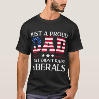 Camiseta Mens Engraçado Pai Anti-Liberal Republicano Oferec