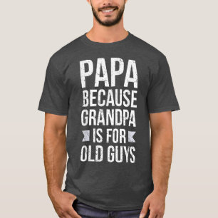 Camiseta Mens Engraçado Papa Tatuado Vovô Engraçado Vovô 