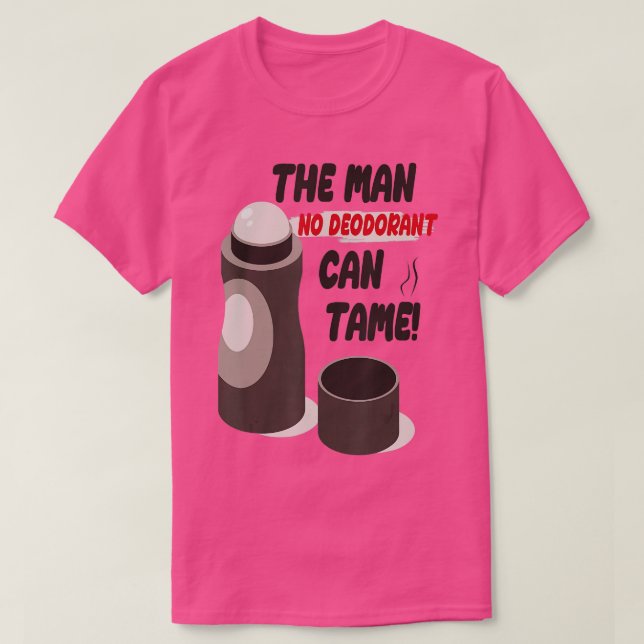 Camiseta Mens Engraçado Sarcástico Suado Cheiro Homem Sem D (Frente do Design)