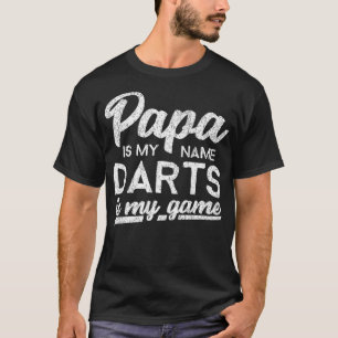 Camiseta Mens Engraçado Shirt Dardos Papá Presente T-Shir