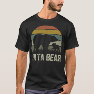 Camiseta Mens Engraçado Urso de Tata Cub Filho Dia de os p